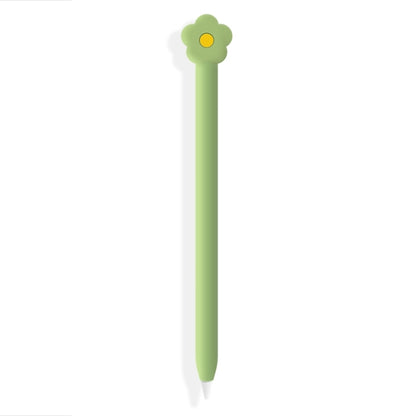 Cute Cartoon Silicone Protective Cover for Apple Pencil 2(Green) - Pencil Accessories by buy2fix | Online Shopping UK | buy2fix