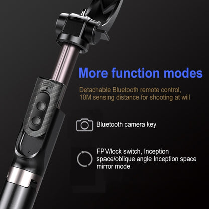 H202 Handheld Gimbal Stabilizer Foldable 3 in 1 Bluetooth Remote Selfie Stick Tripod Stand for Smart Phone, Dual-Key Control - Consumer Electronics by buy2fix | Online Shopping UK | buy2fix