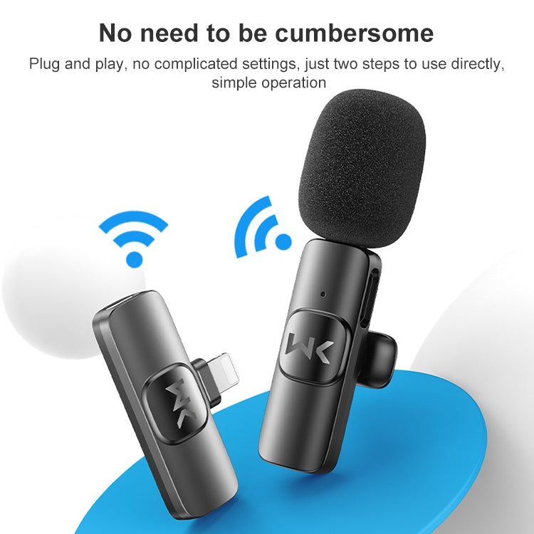 WK V30 8Pin Wireless Radio Microphone - Consumer Electronics by WK | Online Shopping UK | buy2fix