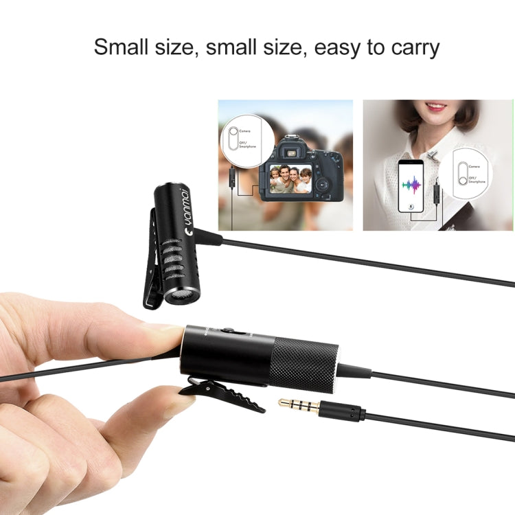 Yanmai R933S Professional Clip-On 3.5mm Plug Lavalier Omni-directional Broadcast Condenser Microphone, For Live Broadcast, Show, KTV, etc - Microphone by Yanmai | Online Shopping UK | buy2fix