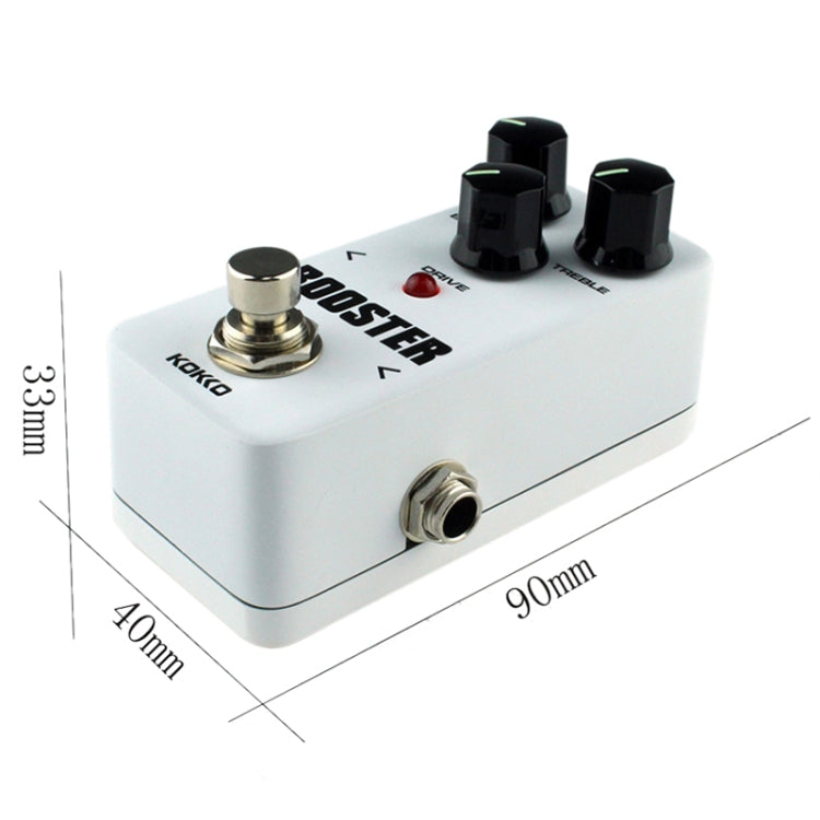 KOKKO FBS2 2-Band EQ Booster Mini Guitar Effect Pedal(White) - Guitar Tuner Accessories by KOKKO | Online Shopping UK | buy2fix