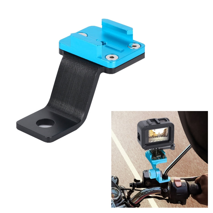 RUIGPRO Motorcycle Handlebar Alloy Phone Bracket for GoPro/ Insta360/DJI OSMO Sport Camera(Cyan) - DJI & GoPro Accessories by buy2fix | Online Shopping UK | buy2fix