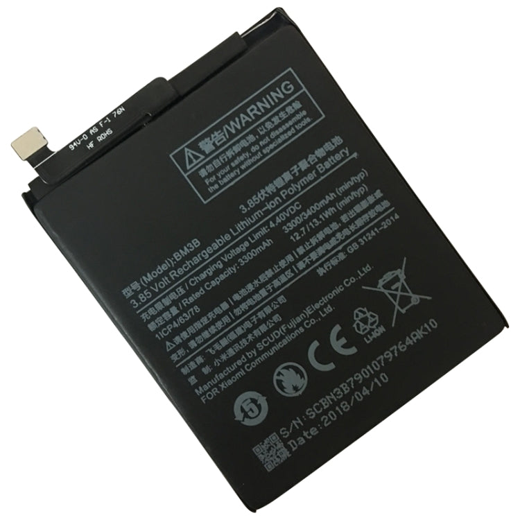 BM3B 3300mAh Li-Polymer Battery for Xiaomi Mi Mix 2 / Mi Mix 2S - For Xiaomi by buy2fix | Online Shopping UK | buy2fix