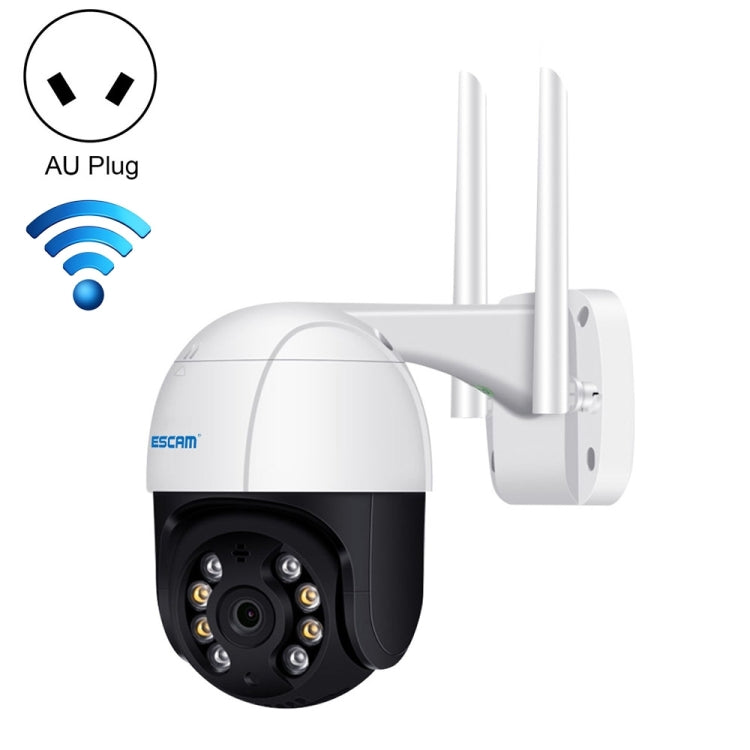 ESCAM QF218 1080P Pan / Tilt AI Humanoid Detection IP66 Waterproof WiFi IP Camera, Support ONVIF / Night Vision / TF Card / Two-way Audio, AU Plug - Security by ESCAM | Online Shopping UK | buy2fix