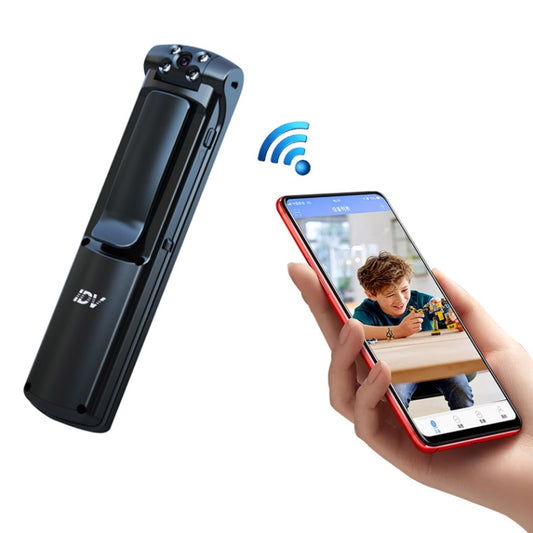 IDV-L01 1080P HD WiFi Back Clip Digital Pen Voice Recorder Mini Camera, Support IR Night Vision & TF Card & 180 Degrees Lens Rotation(Black) - Security by buy2fix | Online Shopping UK | buy2fix