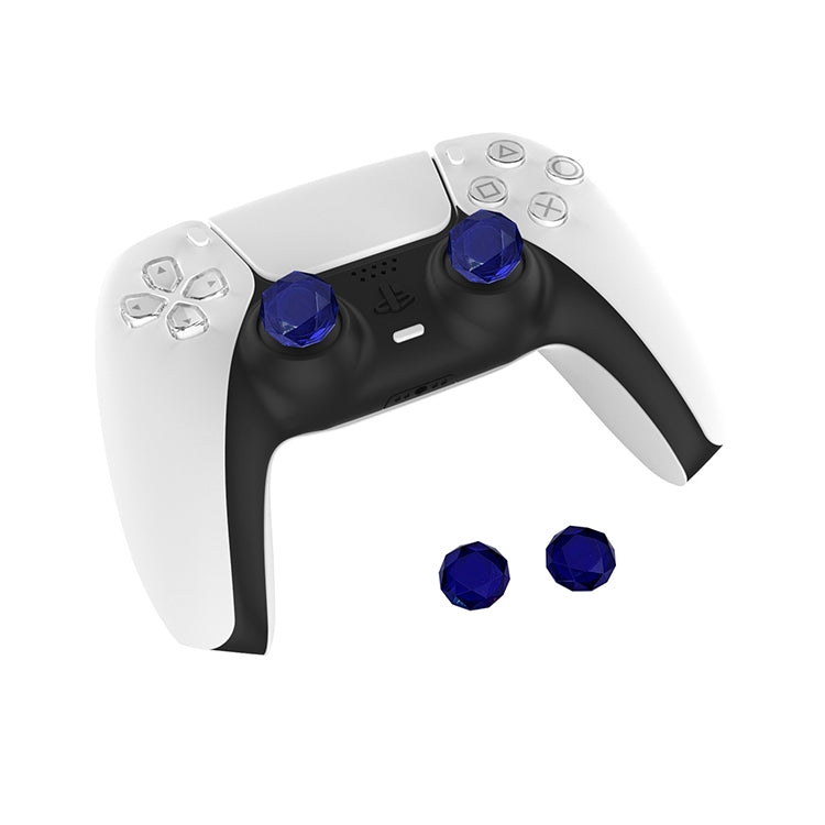 2 PCS Diamond Texture Games Grip Caps for PS5(Blue) - Cases by buy2fix | Online Shopping UK | buy2fix