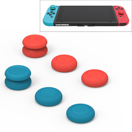 Skull&Co Left + Right Gamepad Rocker Cap Button Cover Thumb Grip Set for Switch / Switch Lite / JOYCON(Blue + Red) - Toys & Hobbies by buy2fix | Online Shopping UK | buy2fix