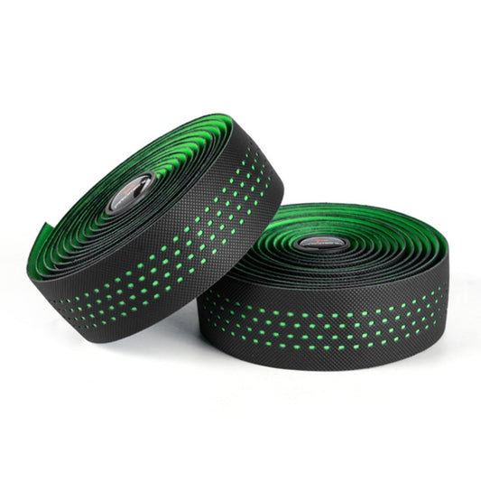 PROMEND GR-082 1 Pair Two-color Antiskid Bicycle Grips Tape (Black+green) - Outdoor & Sports by PROMEND | Online Shopping UK | buy2fix