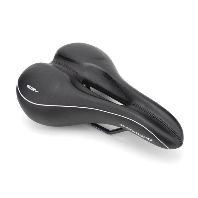 PROMEND SD-565 Hollow Breathable Silicone Bicycle Saddle (Black White) - Bicycle Saddle by PROMEND | Online Shopping UK | buy2fix