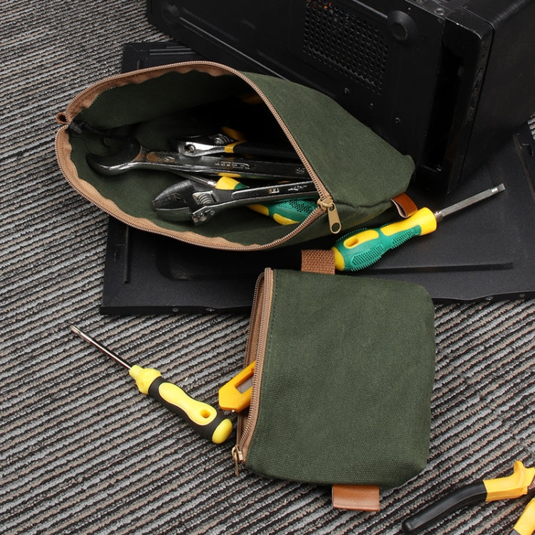 14.5 x 9 x 3cm Electrician Repair Hardware Tool Carrying Bag(Forest Green) - Storage Bags & Boxes by buy2fix | Online Shopping UK | buy2fix
