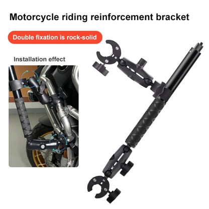 Motorcycle Dual-heads Crab & Single Heads Clamps Handlebar Fixed Mount Selfie Stick - Bicycle Handlebar Mount by buy2fix | Online Shopping UK | buy2fix