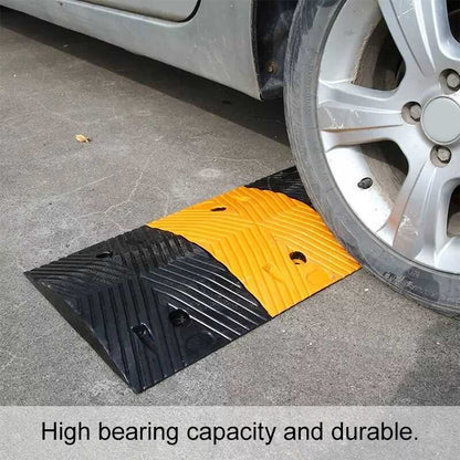 Trapezoidal Two-in-one Herringbone Rubber Speed Bump, Size: 50x35x5cm - Speed Bumps by buy2fix | Online Shopping UK | buy2fix