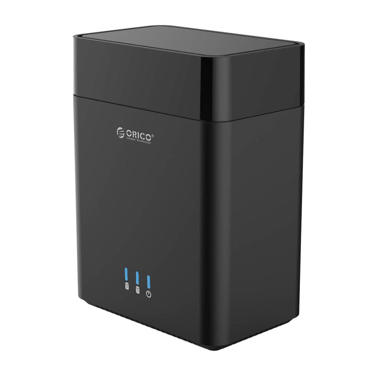 ORICO DS200U3 3.5 inch 2 Bay Magnetic-type USB 3.0 Hard Drive Enclosure with Blue LED Indicator(Black) - Computer & Networking by ORICO | Online Shopping UK | buy2fix