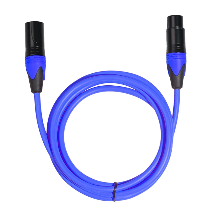 XRL Male to Female Microphone Mixer Audio Cable, Length: 3m (Blue) - Consumer Electronics by buy2fix | Online Shopping UK | buy2fix