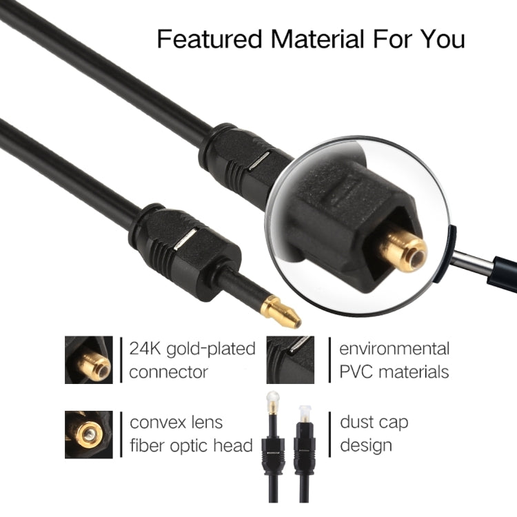 5m OD4.0mm Toslink Male to 3.5mm Mini Toslink Male Digital Optical Audio Cable -  by buy2fix | Online Shopping UK | buy2fix