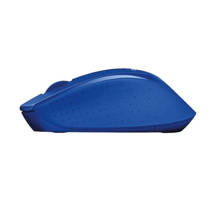 Logitech M330 Wireless Optical Mute Mouse with Micro USB Receiver (Blue) - Wireless Mice by Logitech | Online Shopping UK | buy2fix