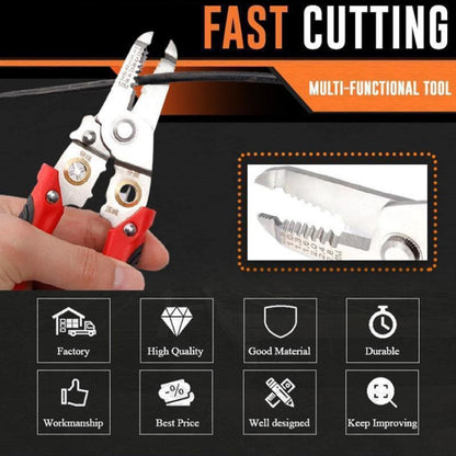 Multi-functional Wire Splitting Pliers Electrician Manual Tool (Grey) - Home & Garden by buy2fix | Online Shopping UK | buy2fix