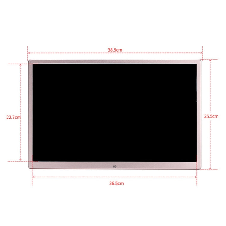 HSD1707 17 inch LED 1440X900 High Resolution Display Digital Photo Frame with Holder and Remote Control, Support SD / MMC / MS Card / USB Port, EU Plug(Gold) - Consumer Electronics by buy2fix | Online Shopping UK | buy2fix