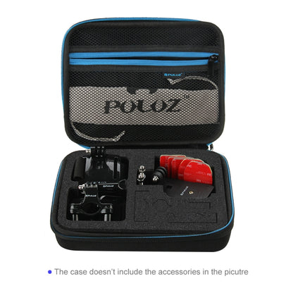 PULUZ Waterproof Carrying and Travel Case for for GoPro, Insta360, DJI and Other Action Cameras Accessories, Medium Size: 23cm x 17cm x 7cm - Carry Cases by PULUZ | Online Shopping UK | buy2fix