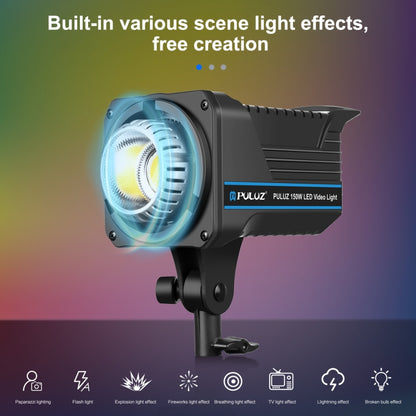 PULUZ 220V 120W Studio Video Light Dual Color Temperature Built-in Dissipate Heat System with Remote Control(EU Plug) - Shoe Mount Flashes by PULUZ | Online Shopping UK | buy2fix