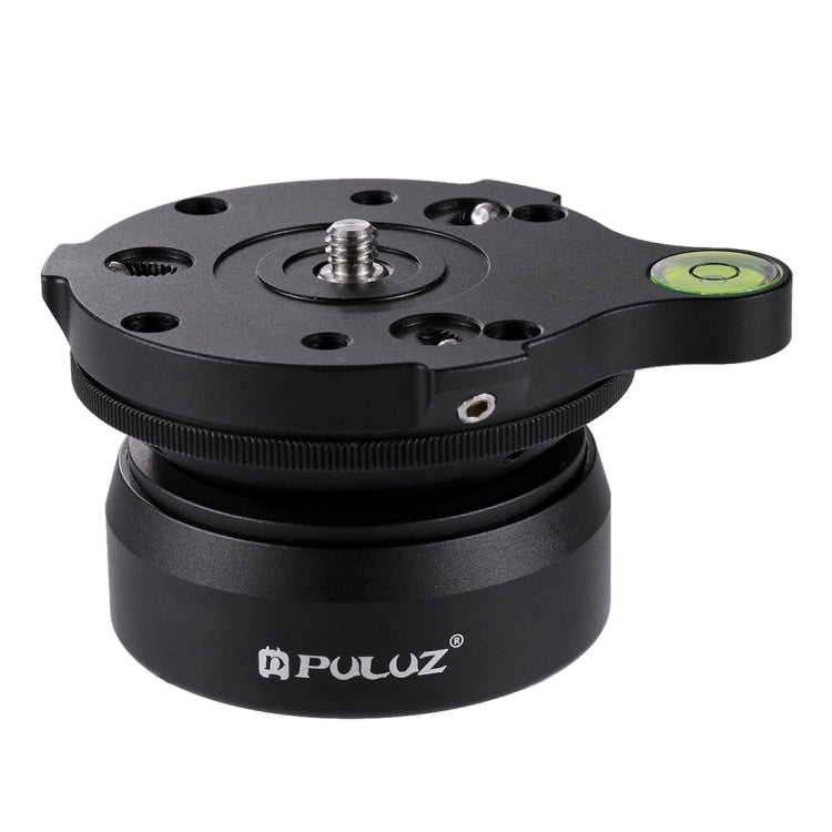 PULUZ 1/4 inch Thread Dome Professional Tripod Leveling Head Base with Bubble Level - Tripod Heads by PULUZ | Online Shopping UK | buy2fix