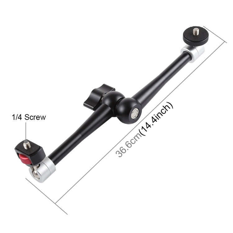 PULUZ 11 inch Aluminium Alloy Adjustable Articulating Friction Magic Arm - Camera Gimbal by PULUZ | Online Shopping UK | buy2fix