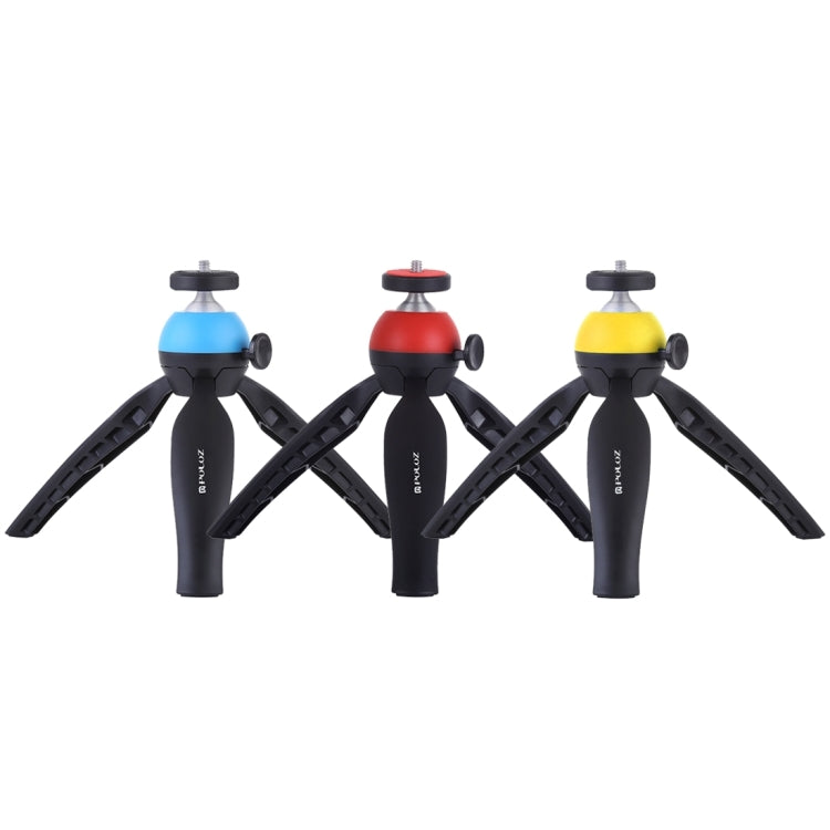 PULUZ Pocket Mini Tripod Mount with 360 Degree Ball Head for Smartphones, GoPro, DSLR Cameras(Red) - Camera Accessories by PULUZ | Online Shopping UK | buy2fix
