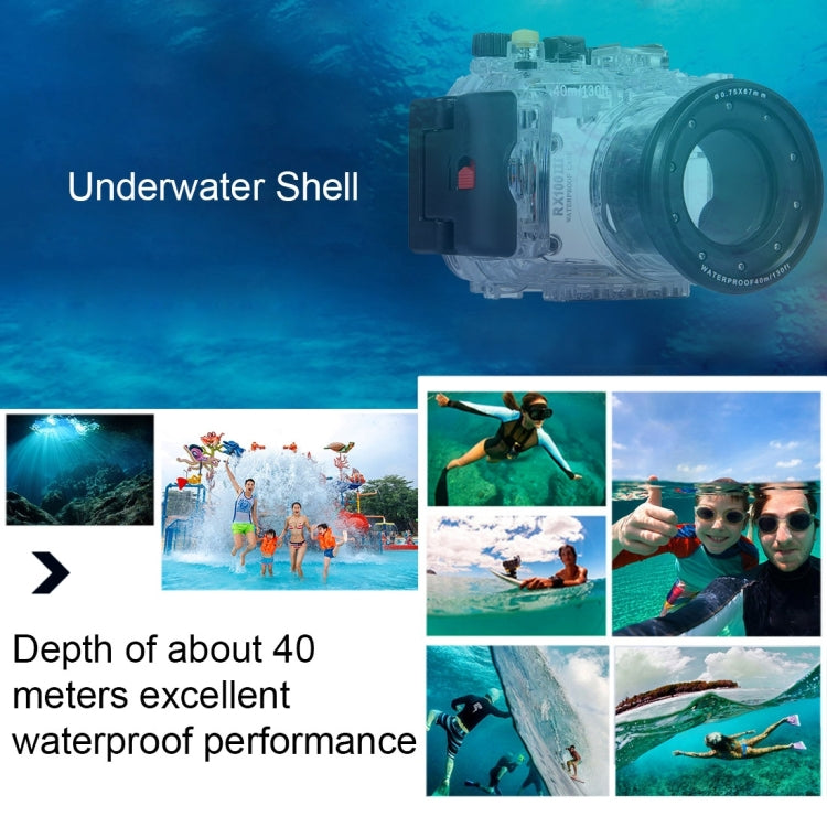 PULUZ 40m Underwater Depth Diving Case Waterproof Camera Housing for Sony RX100 III(Transparent) - Diving Cases by PULUZ | Online Shopping UK | buy2fix