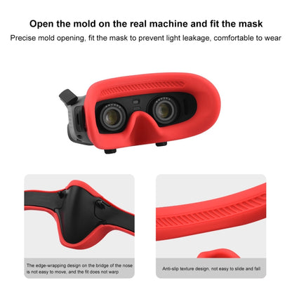 For DJI Avata Goggles 2 PULUZ Flying Eye Mask Silicone Protective Case(Red) - DJI & GoPro Accessories by PULUZ | Online Shopping UK | buy2fix