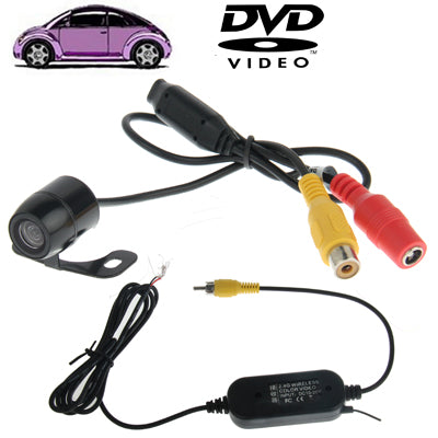 Waterproof Wireless Butterfly DVD Rear View Camera With Scaleplate , Support Installed in Car DVD Navigator or Car Monitor , Wide Viewing Angle: 170 degree (WX003)(Black) - In Car by buy2fix | Online Shopping UK | buy2fix