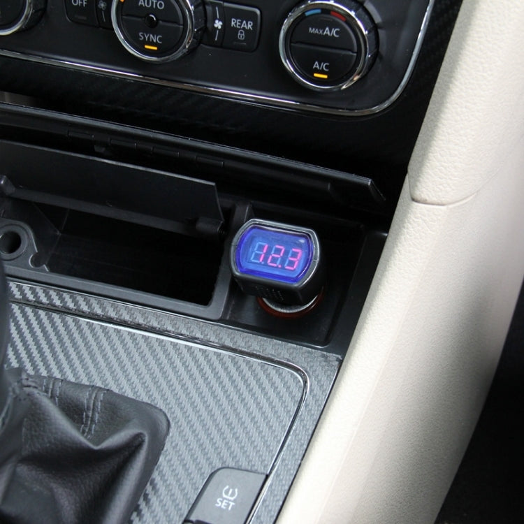 DC 12V / 24V LED Display Mini Auto Electric Voltmeter - In Car by buy2fix | Online Shopping UK | buy2fix