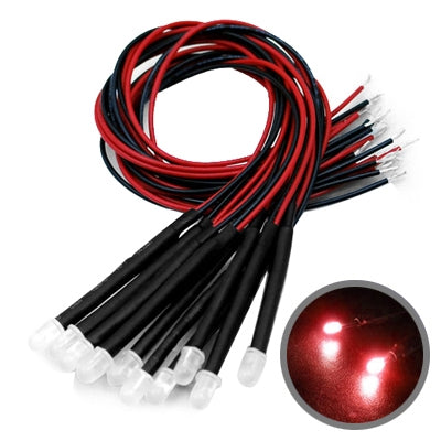 10 PCS DIY Red LED Light Bulb(Red Light) - Decorative Lights by buy2fix | Online Shopping UK | buy2fix