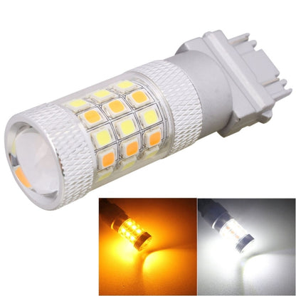 T25 8W 420LM White + Yellow Light 42 LED 2835 SMD Car Brake Light Steering Light Bulb, DC 12V - In Car by buy2fix | Online Shopping UK | buy2fix