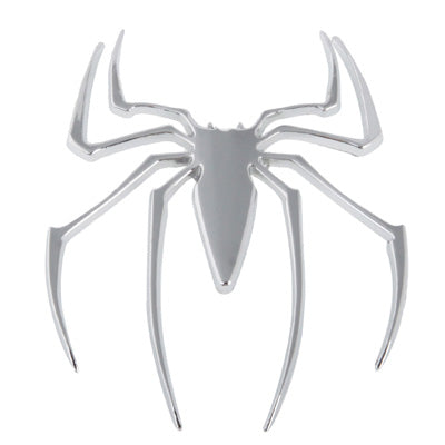 Metal Spider Style Chrome Badges(Silver) - 3D Metal Sticker by buy2fix | Online Shopping UK | buy2fix