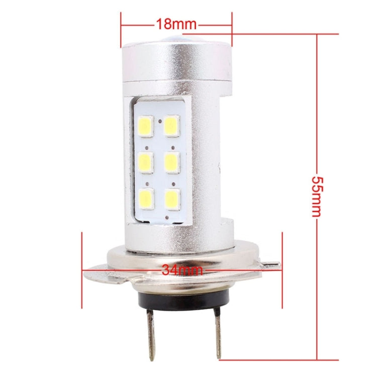 2 PCS H7 4.2W 630LM White Light 21 LED 2835 SMD Car Front Fog Light Lamp Bulb,  DC 12V - In Car by buy2fix | Online Shopping UK | buy2fix