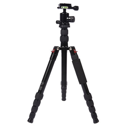 Triopo MT-2505C Adjustable Portable Aluminum Tripod with NB-1S Ball Head for Canon Nikon Sony DSLR Camera(Black) - Camera Accessories by TRIOPO | Online Shopping UK | buy2fix