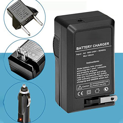 Digital Camera Battery Charger for Panasonic 004E/ S004/ BCB7(Black) - Battery Car Charger by buy2fix | Online Shopping UK | buy2fix