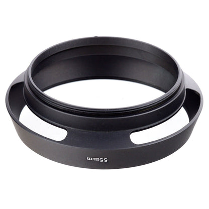 Metal Vented Lens Hood for All Leica Lens with 55mm Filter Thread(Black) - Camera Accessories by buy2fix | Online Shopping UK | buy2fix