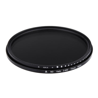 72mm ND Fader Neutral Density Adjustable Variable Filter ND 2 to ND 400 Filter(Black) - Variable ND Filter by buy2fix | Online Shopping UK | buy2fix