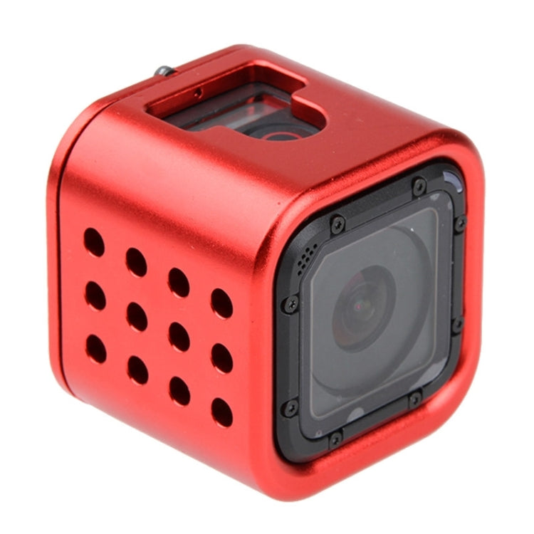 Housing Shell CNC Aluminum Alloy Protective Cage with Insurance Back Cover for GoPro HERO5 Session /HERO4 Session /HERO Session(Red) - DJI & GoPro Accessories by buy2fix | Online Shopping UK | buy2fix