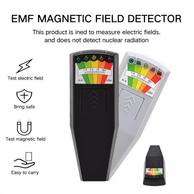 5-LED Electromagnetic Radiation Detector EMF Meter Tester - Consumer Electronics by buy2fix | Online Shopping UK | buy2fix