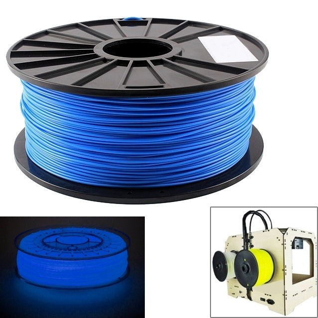 PLA 1.75 mm Luminous 3D Printer Filaments, about 345m(Blue) - Consumer Electronics by buy2fix | Online Shopping UK | buy2fix