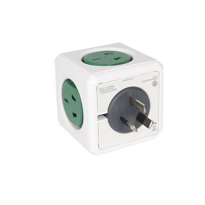 PowerCube 10A Universal Wall Adapter Power Socket with 5 US / AU Sockets for Home Office, AU Plug, Random Color Delivery - Consumer Electronics by buy2fix | Online Shopping UK | buy2fix