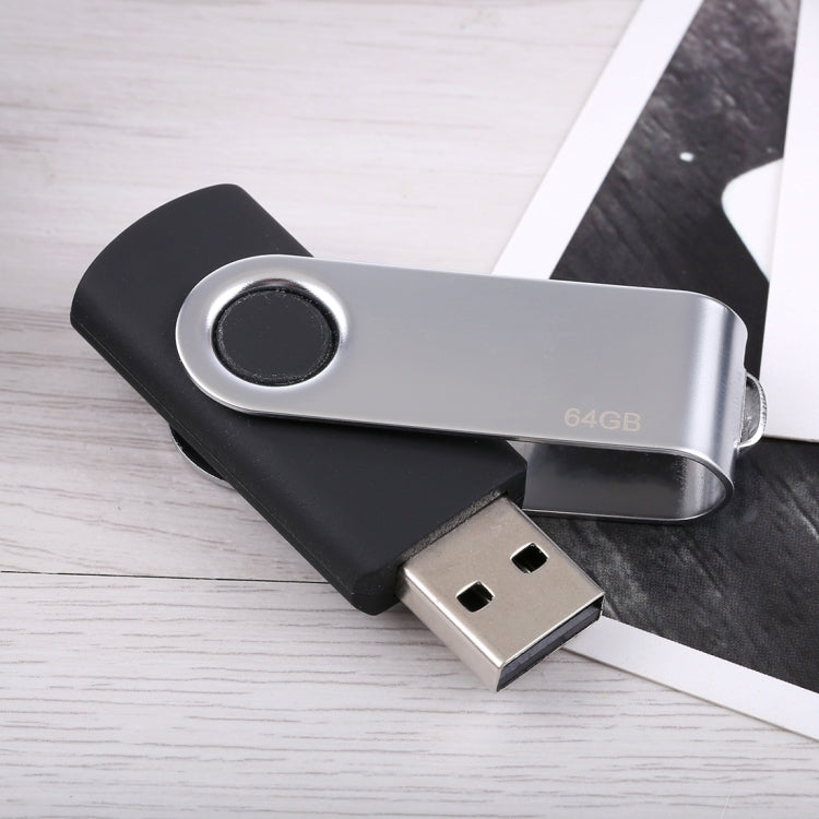 64GB Twister USB 2.0 Flash Disk(Black) - USB Flash Drives by buy2fix | Online Shopping UK | buy2fix