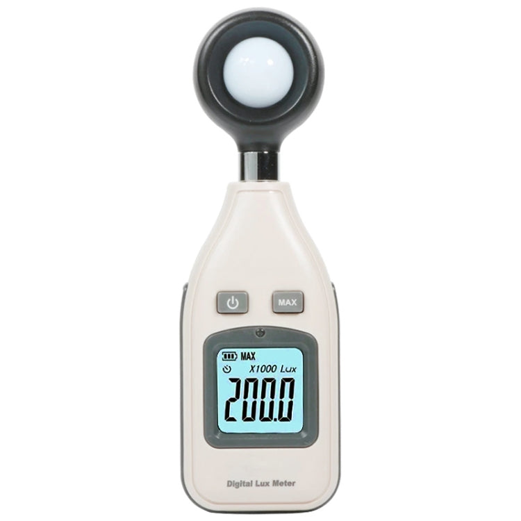 BENETECH Digital Light Lux Meter for Factory / School / House Various Occasion, Range: 0-200,000 Lux (GM1010)(White) - Consumer Electronics by buy2fix | Online Shopping UK | buy2fix