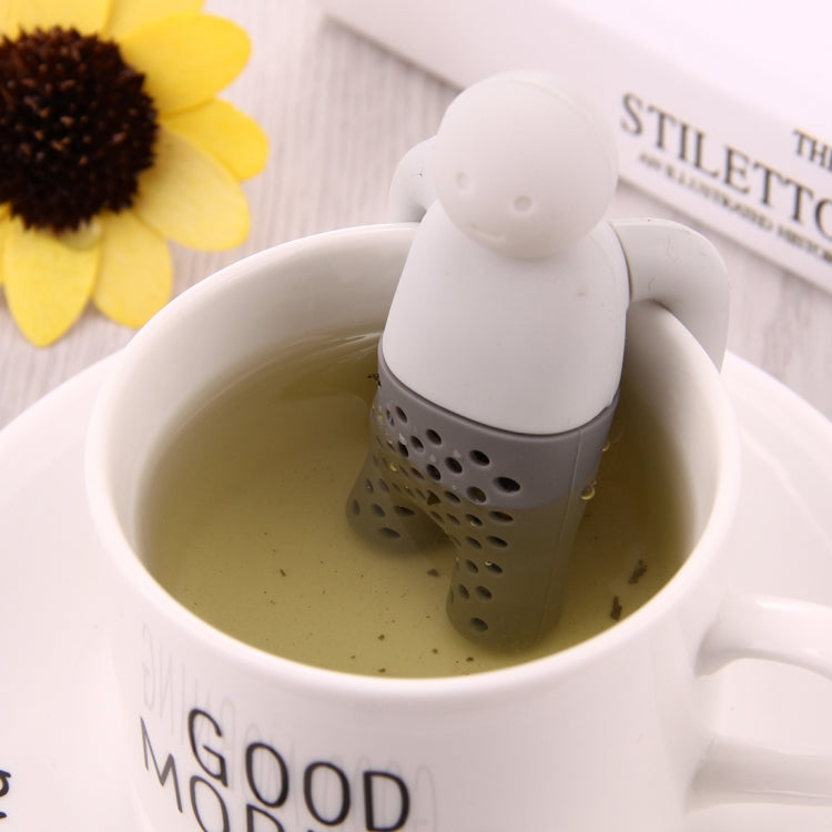 Cute Mr Tea Infuser Silicone Tea Strainers - Home & Garden by buy2fix | Online Shopping UK | buy2fix