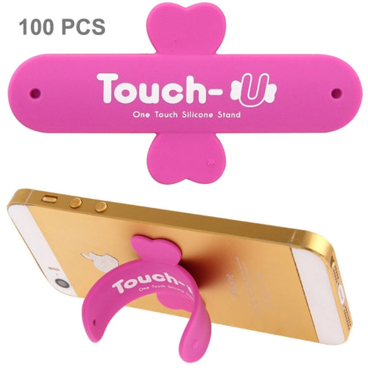 100 PCS Touch-u One Touch Universal Silicone Stand Holder(Magenta) - Desktop Holder by buy2fix | Online Shopping UK | buy2fix
