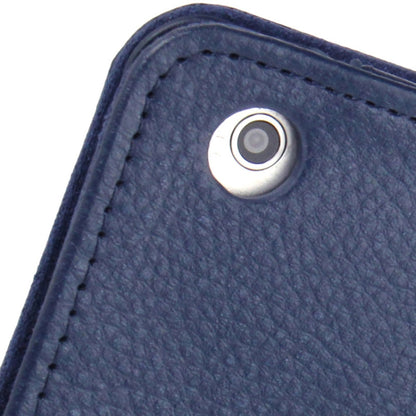 2-fold Litchi Texture Flip Leather Case with Holder Function for iPad mini 1 / 2 / 3(Navy Blue) - iPad Mini 3 & 2 & 1 Cases by buy2fix | Online Shopping UK | buy2fix