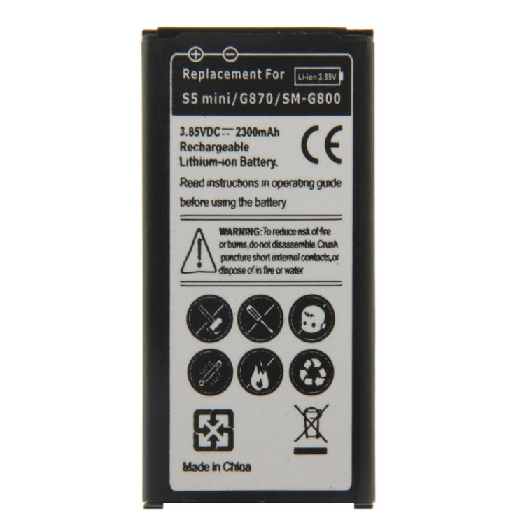 Rechargeable Li-ion Battery for Galaxy S5 mini - For Samsung by buy2fix | Online Shopping UK | buy2fix