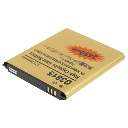 2450mAh High Capacity Gold Replacement Battery for Galaxy Express 2 / G3815 / G3818 / G3819 / G3812 - For Samsung by buy2fix | Online Shopping UK | buy2fix